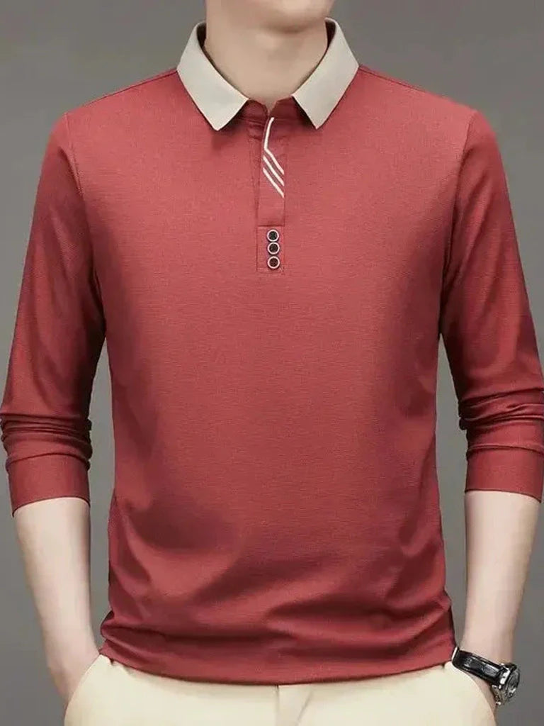 René™ | Elegant Langærmet Polo - ALVYNA