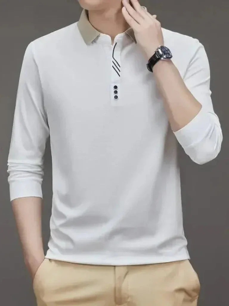 René™ | Elegant Langærmet Polo - ALVYNA