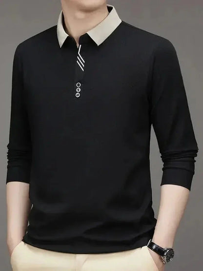 René™ | Elegant Langærmet Polo - ALVYNA