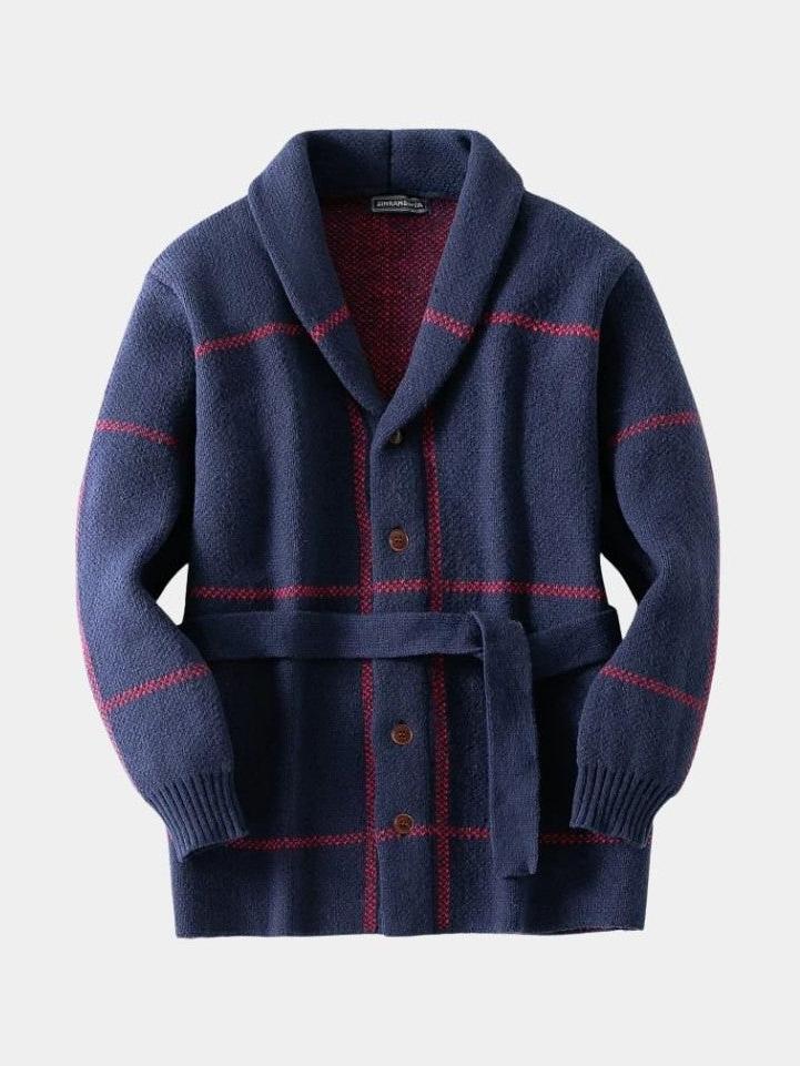 Rom™ | Strikket Frakke med Bælte - ALVYNA