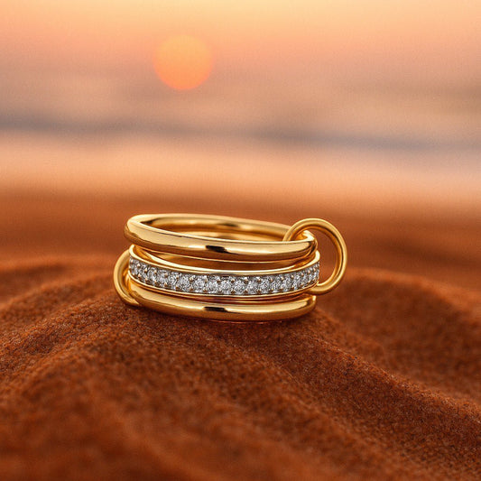 Sidsel | Guldring Zirkon