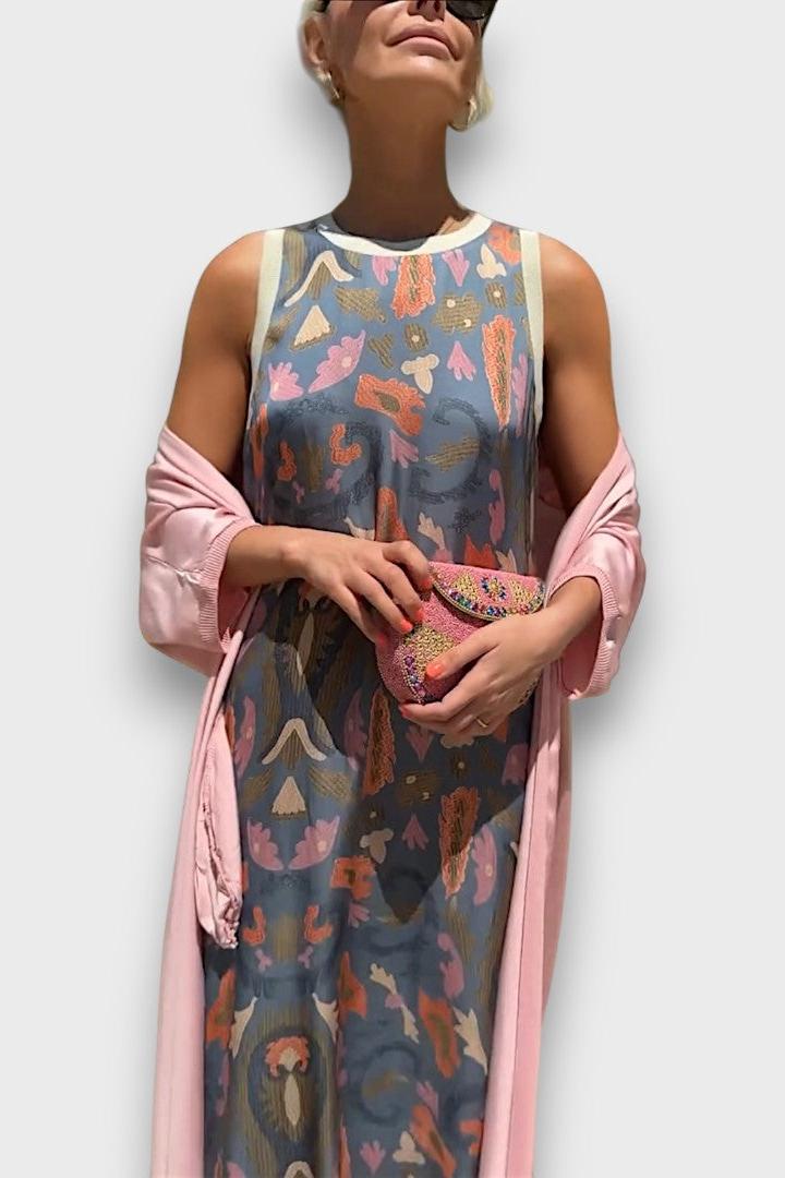 Signe | Blomstret langkjole