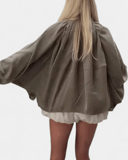 Thilde | Puffjakke olivengrøn