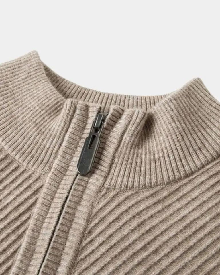Vilhelm™ | Basis Pullover med Halvzip - ALVYNA