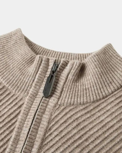 Vilhelm™ | Basis Pullover med Halvzip - ALVYNA
