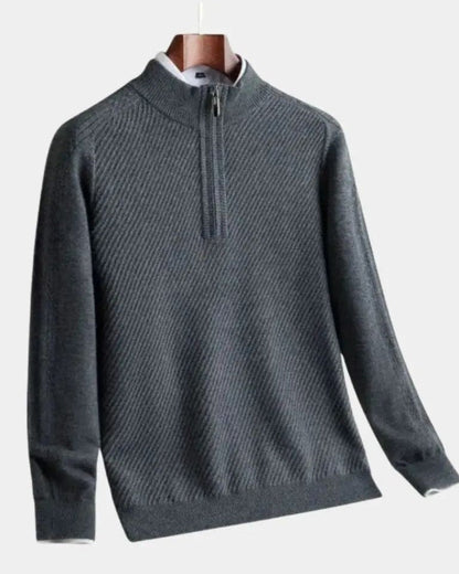 Vilhelm™ | Basis Pullover med Halvzip - ALVYNA