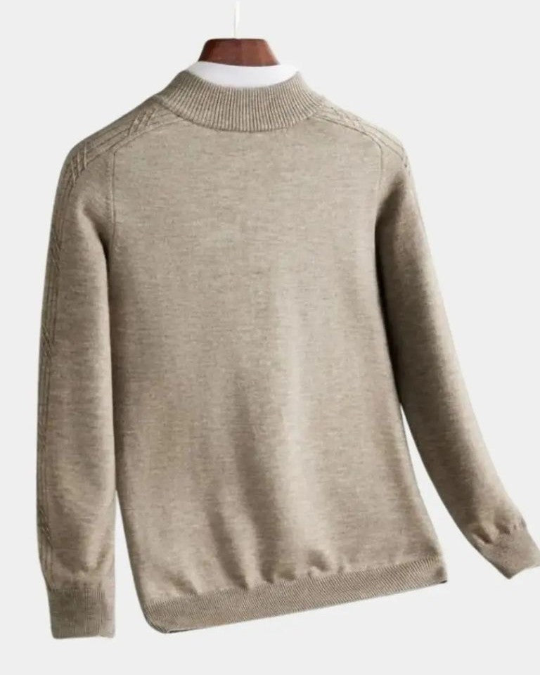Vilhelm™ | Basis Pullover med Halvzip - ALVYNA